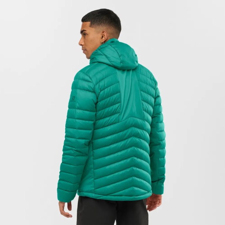 Salomon Essential Xwarm Down Men's Insulated Jackets Green | CA 16N34